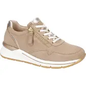 Gabor DAVOS Damenschuhe - sportliche Schnür- Halbschuhe beige Freizeit