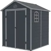 Westmann Kunststoff Gerätehaus Universo XL Anthrazit 2x2 m