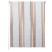 Mendler Rollo MCW-D52, Fensterrollo Seitenzugrollo Jalousie, Sonnenschutz Verdunkelung blickdicht 110x230cm grau/braun/orange