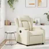 Prolenta Maison Exclusive - Relaxsessel Creme Kunstleder