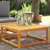 vidaXL Möbel Gartentisch 65x65x29 cm Massivholz Akazie - Gartensofas 4008157