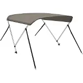 DKD Home Decor vidaXL 2-Bow Bimini Top Grau 180x130x110 cm