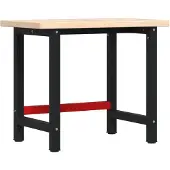 Syfax Werkbank 100x60x83 cm Massivholz Eiche Rechteckig