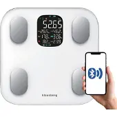 Klausberg Smart Badwaage KB-7855 mit Bluetooth Weiß