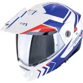 Scorpion ADX-2 Lews Weiß Rot Blau Klapphelm Größe L