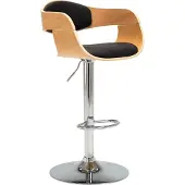 vidaXL "2026 Promotion" Barhocker Schwarz Bugholz und Kunstleder - Barhocker CC2879