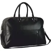 Leonhard heyden Leder Reisetasche mit Laptopfach Montreal Business Travel Bag Black schwarz