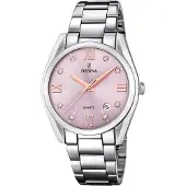 Festina Damen Uhr Boyfriend F16790/D Edelstahl Armband-Uhr silber UF16790/D
