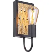 Globo Lighting Wandleuchte Metall schwarz matt, 1x E27