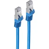 Shiverpeaks RJ45 Flachkabel m. CAT 7 Rohkabel slim blau 15m