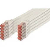 Digitus CAT 6 S/FTP Patchkabel, 10 Stück, 3 m, Cat6, S/FTP (S-STP), RJ-45, RJ-45, Weiß