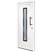 vidaXL Haustür Weiß 88x200 cm PVC
