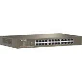 Tenda 24-port Gigabit Ethernet Switch, Unmanaged, Vollduplex, Rack-Einbau