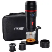 HiBREW Tragbare 3W1 Kaffeemaschine mit Etui H4-Premium 80W