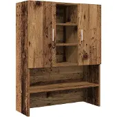 vidaXL Waschmaschinenschrank Altholz-Optik 70,5x25,5x90 cm