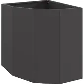 Syfax Eckpflanzer Schwarz 45 x 45 x 50 cm Stahl
