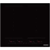 Heinner HBHI-M4ZB2FXSMTC, Schwarz, Integriert, 59 cm, Zonen-Induktionskochfeld, Glas, 4 Zone(n)