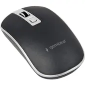 Gembird MUS-4B-06-BS, Beidhändig, Optisch, USB Typ-A, 1200 DPI, Schwarz, Silber