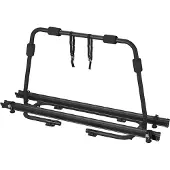 Proplus Deichsel Fahrradträger Schwarz bis 40kg – Deichselträger für Wohnmobil 5,1kg Heckträger Wohnwagen für 2x Fahrräder 126x70x32cm