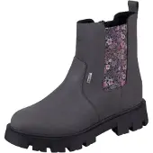 Däumling Kinder Winter Halbstiefel mit Reißverschluss Grau Rosa