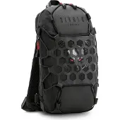 Diablo Umhängetasche Schulterrucksack Brusttasche USB-Anschluss Anti-Diebstahl Zahlenschloss für Reißverschluss 11 Taschen Wasserdicht Farbe: Schwarz