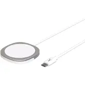 Akashi , MagSafe Induktionsladegerät 15W mit Magnetbefestigung und Standfunktion, Weiß