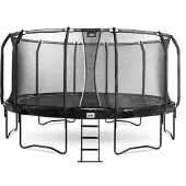 Salta First Class - Ø 487cm - Schwarz - inkl. Sicherheitsnetz