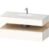 Duravit Einbauwaschtisch-Möbel-Set Qatego 120x55x60cm, E na/we g, Kon-WTU, B