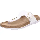 Rohde Damen Pantolette Zehentrenner mit Strass und Memoryfußbett Rodigo-D 5894, Größe:42 EU, Farbe:Weiß