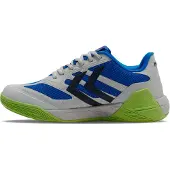 Hummel Algiz V Indoor Handballschuhe Sportschuhe blau/grau/grün 226290-7498, Schuhgröße:43 EU