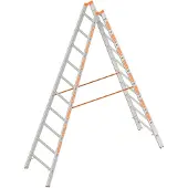 Layher Topic 1039 Sprossenstehleiter 2x10 Sprossen