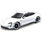 Maisto Tech 82339 - Ferngesteuertes Auto - Porsche Taycan Turbo S (weiß, Maßstab 1:24)