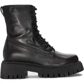 Tamaris Stiefel 2521739007 Schwarz Naturleder, Reißverschluss, wärmeisolierend, 18,5 cm Schaft, 4,5 cm Sohle