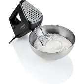 Arzum AR1163 Chefmix Mixer, Rührbesen Knethaken, 400-Watt, 5 Geschwindigkeitsstufen plus Turbo Schwarz