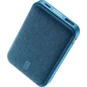 Cellularline Power Bank Glam, 10000 mAh, 20 W, Blau