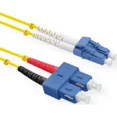 Roline LWL-Kabel Duplex, Single Mode 9/125µm OS2, LC/SC, LSOH, gelb, 5 m