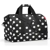 Reisenthel Schultertasche Reisetasche Allrounder Dots White schwarz