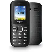 Emporia emporia313, Balken, Dual-SIM, 4,5 cm (1.77"), 0,08 MP, 800 mAh, Schwarz