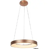 Rabalux 5055 Pendelleuchte Carmella, 80W, 4000K, 6335lm, gold-weiß, rund, tralweiß, Modern, ø800mm