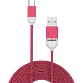 Pantone PT-TC001-5P, 1,5 m, USB A, USB C, USB 2.0, Pink
