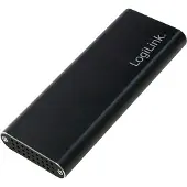 Logilink UA0314, SSD-Gehäuse, M.2, SATA, 10 Gbit/s, USB Anschluss, Schwarz
