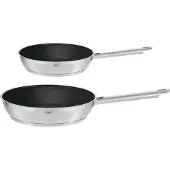 Rösle ELEGANCE Bratpfannen-Set 2-tlg. Ø 20/28 cm mit Antihaftversiegelung ProPlex, spülmaschinen-, backofen- und induktionsgeeignet