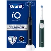 Oral-B Elektrische Zahnbürste "iO Series 2" 2 Stk. Aufsteckbürsten für die sanfte Reinigung, mit 2. Handstück