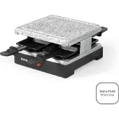 Livoo DOC242, 4 Person(en), Schwarz, Rechteckig, Granit, 200 x 200 mm, 600 W