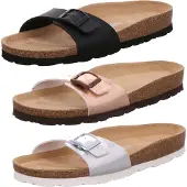Rohde Pantolette "SUNNYS" Sommerschuh, Schlappen, Urlaubsschuh, Strandschuh mit Fußbett