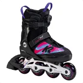 K2 CHARM BOA ALU Inline Skates Mädchen schwarz - pink Größe EU: 32 - 37