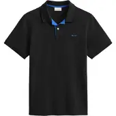 Gant Poloshirt Contrast Pique Polo Herren Black-S