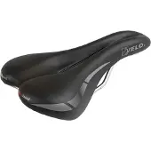 Velo Wide:Channel, Fahrradsattel, Track, Unisex, Schwarz, Einfarbig, 16,8 cm