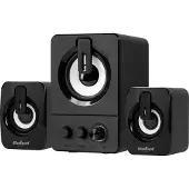 Rebel Comp CS-50 2.1 PC Lautsprecher-Set, USB, 11W, Schwarz