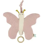 Trixie Musikspielzeug Baby Schmetterling - Baumwolle Rosa